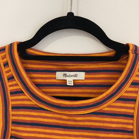 Madewell Audio Knot-Front Tank Top in Stripe - Picture 4 of 5